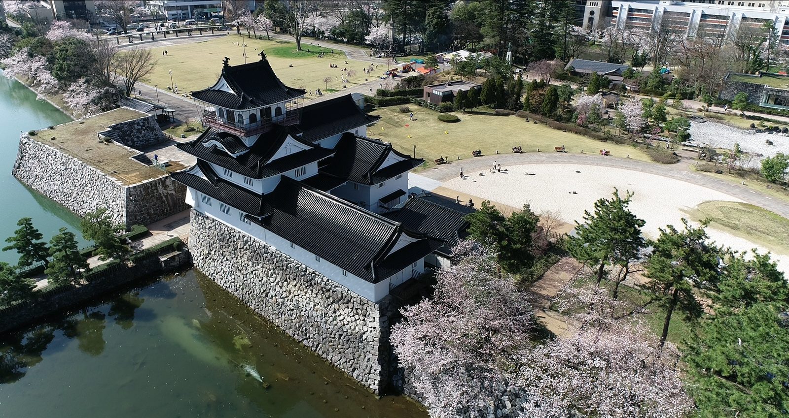 城址公園と桜
